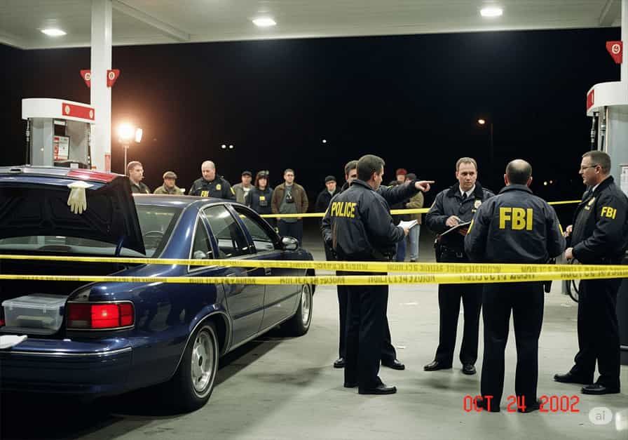 Beltway Snipers John Allen Muhammad and Lee Malvo arrested after Washington D.C. sniper attacks in 2002