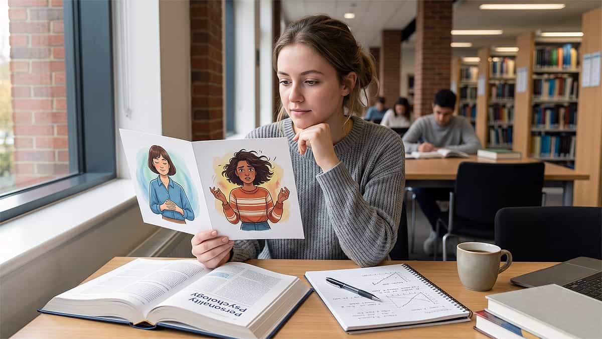 Psychology student studying psychopath vs sociopath differences